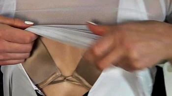 Blonde Femdom Makes Cuckold Lick Her Cumshot