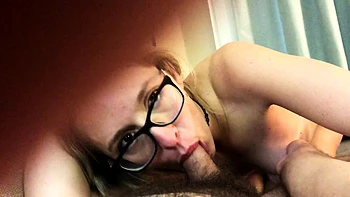 Great ass blonde blowjob and fucking POV