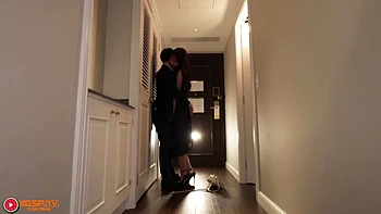 Standing Doggy Mirror Fuck in Elegant Bathroom