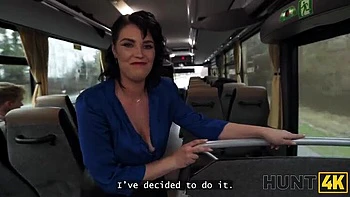 Big Tit Brunette MILF Charlie Dean Public Bus Sex POV HD 1080p