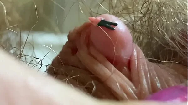 Extreme Close Up Big Clit Vagina Asshole Mouth Giantess Fetish Video Hairy Body !