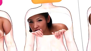 Asian schoolgirl enjoy group sex