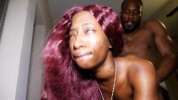 Mini pornstar rides huge black cock by Jovan Jordan