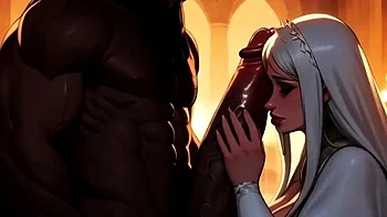 Spicy Toons: African Warrior BBC Rough Fucks & Creampie in European Street Sex