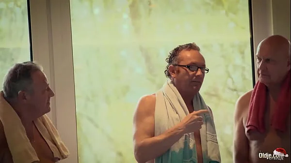 Old guys gang bang a sweet young pussy