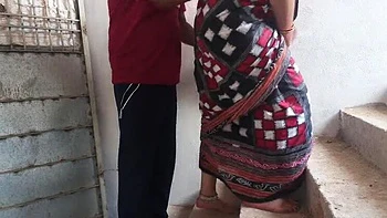 Bengali village bhabhi Sona hard doggy style fuck on stairs with big natural tits