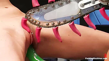 Trina And Another Skank Fucking A Machine Becuase Normal Dicks Are Not Enough For This Bitches Anymore Only Skynet Can Make Them Squirt