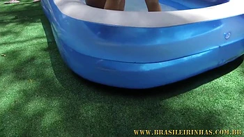 Brunette Teen 18+ Outdoor Pov