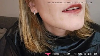 French Domina Spanks & CBTs Submissive Slave