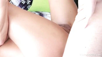 Mature Becca rides big cock with saggy tits