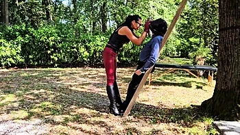 Brunette Amateur Catarina Fucks Outdoors Fetish Style