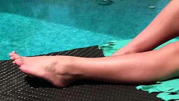 Lesbian Threesome with Dildo and Anal in Bikini - Outdoor Hardcore