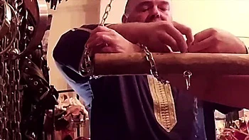 BBW Teacher Domina Satana's Wax Play and Spanking in BDSM Dungeon - Part 1