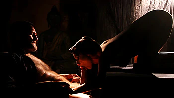 Caramella Del X chupão fundo e lambendo a buceta