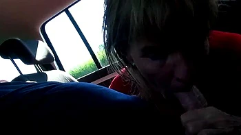 German MILF Persuaded to Fuck in Car After Shopping - Blowjob & Facial with Titus Steel