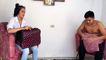 Sexy Vet Visits to Handle My Huge Loaded Cock