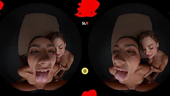 Блэйк и Иса жестко трахаются в позе наездницы с минетом