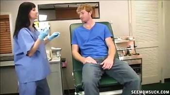 Angie Noir In Horny Nurse Mrs Niore Sucks Stepsons Friends Dick Until He Explodes