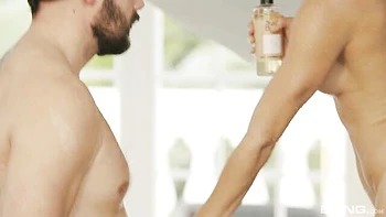 Beautiful brunette Julia Roca doggy fuck and pussy licking