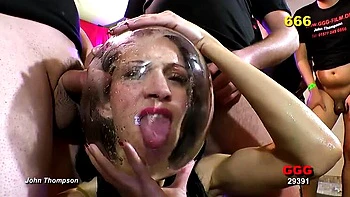 German College Babes Swapping Piss in Hardcore Gangbang - Cony Clay & Aymie Eng