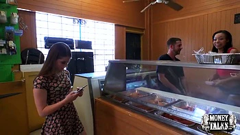 Tony Rubino, Raven Redmond And Alice March - Two Naughty Teens 18+ Share A Hotdog