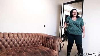 Horny BBW Teen 18 Year Old Slut Gets Casting Cumshot - Dee Bators