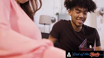 Natasha Nice Huge Tits Stepmom Titty Fuck and Blowjob for Teen StepSon