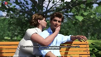 Unexpected View of Naughty MILF Teacher with Big Tits - 3D Animation Fuck in Park