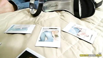 MILF with enhanced silicone tits Levi Cash fucks with a young man