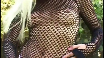 Tattooed Blonde Fucked Cowgirl and Spooning