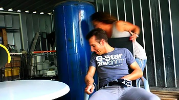 German Stepsister Catches Stepbrother Jerking Off