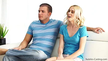 Skinny teens blowjob and doggy cowgirl fucking