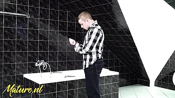 Gilf xxx with fine-looking Boris Lang from Mature NL