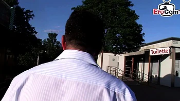 skinny German Teen Approached On The Street And picked up