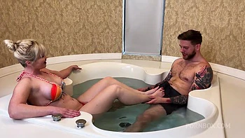 Hot Tub Hookup - Blonde Pawg Gets Fucked Hard!! Steve Rickz And Kay Carter