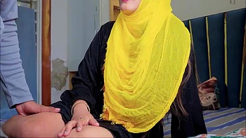 Indian Hijabi Stepmom Doggystyled and Creamed