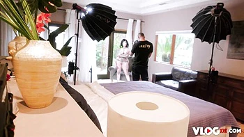 Busty Karen Sucks Big Cock in Missionary