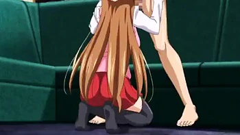 Foda anal amadora japonesa no estilo anime