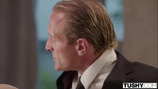 TUSHY Anal-curious Petite Blonde Madison seduces her boss