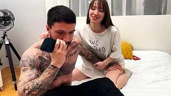 Novio celoso jode la concha pequeña de la teen