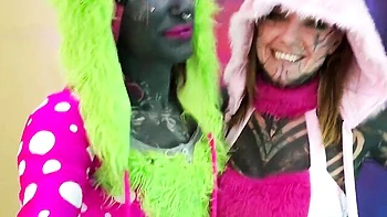 Tattooed Lesbian Dreadlocks Girls Fuck