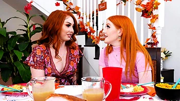 Redhead MILF Threesome Blowjob Family Fuck