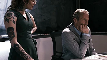 Brunette Milf Blows and Rides Past Her Prime