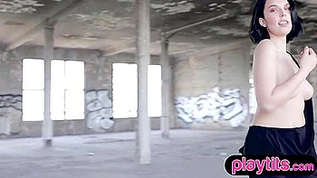 Marisa Ehret Shows Off Big Tits and Ass in German Outdoor Strip