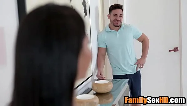 Hot milf stepmom gets her perfect booty drilled by stepson