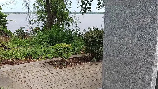 Homemade amature outdoors. Rad Brad Milf gets pussy fucked and throats cock part 1