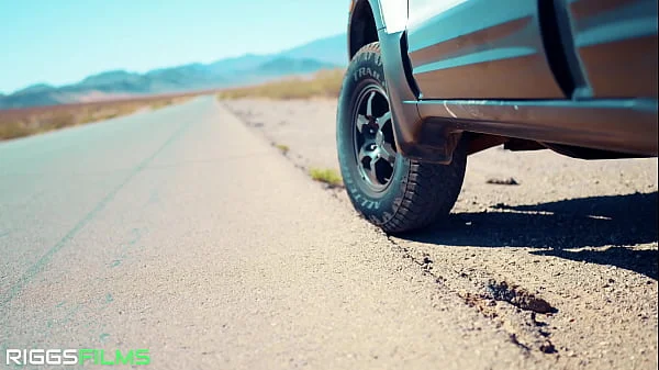 FIT KITTY GETS A CREAMPIE IN THE DESERT