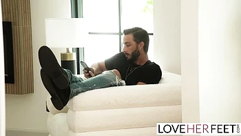 Lucas Frost Worships Sexy Feet with Kinky Footjob