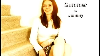 Small-titted chick sucks big cock missionary