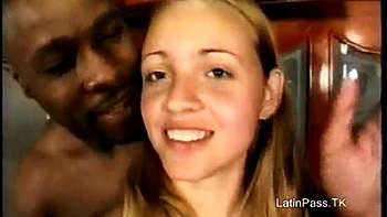 Colombian Blonde Teens Blowjob & Doggy Tits